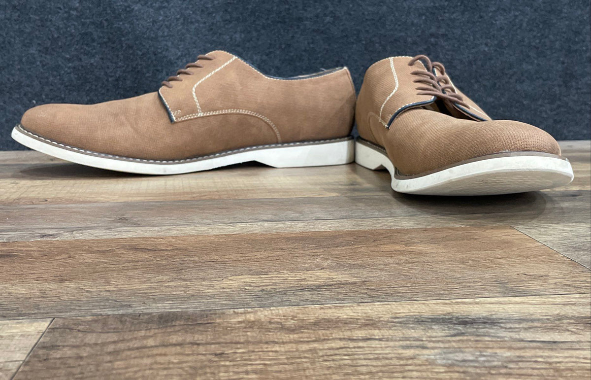 Sonoma Goods For Life Brown Woven Fabric Men's Oxford Shoes Size 13