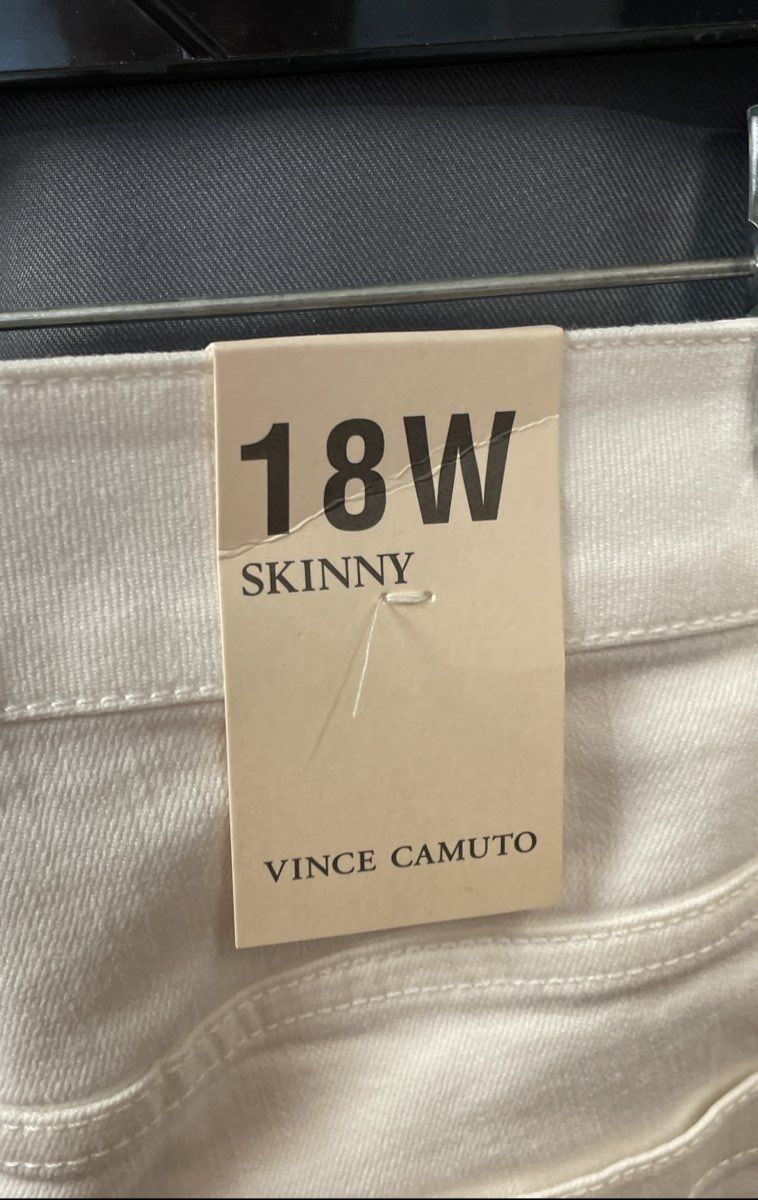 Vince Camuto Women's Ultra White Skinny Jeans Essentials Size 18W NWT