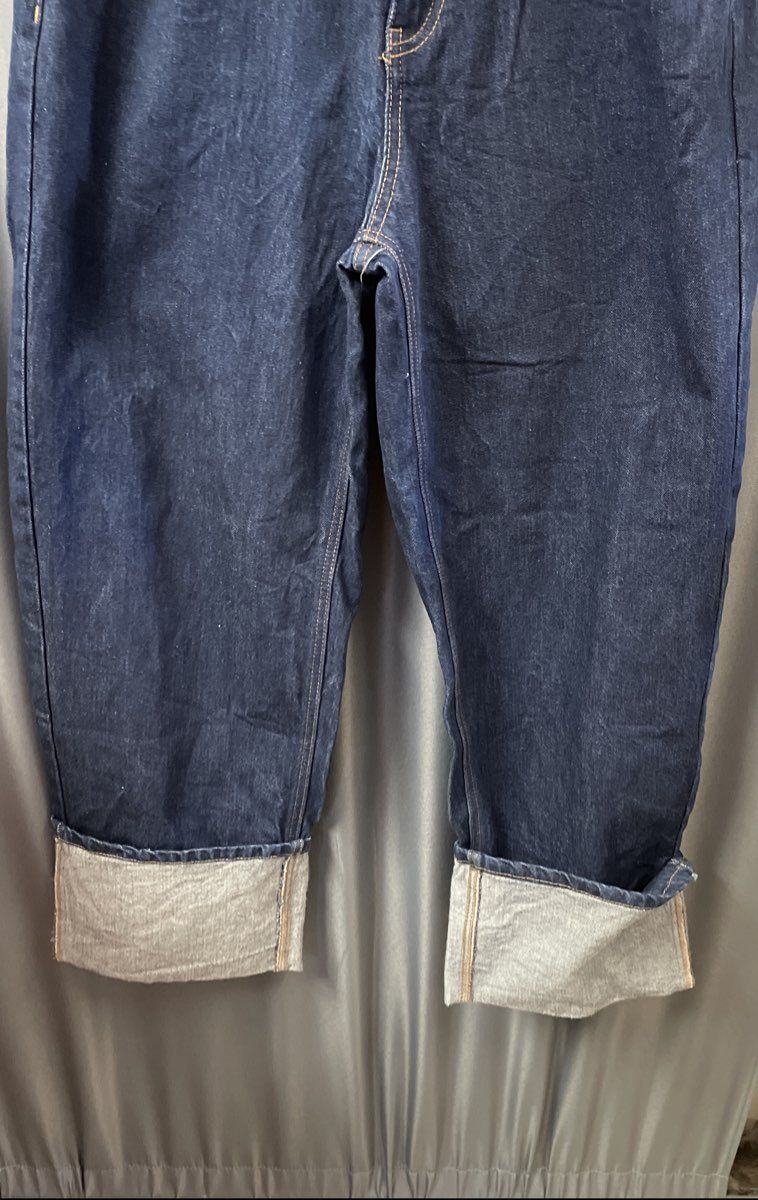 Kate Spade Women's Dark Blue Wide Cuff Cropped Straight Leg Jeans Size 4