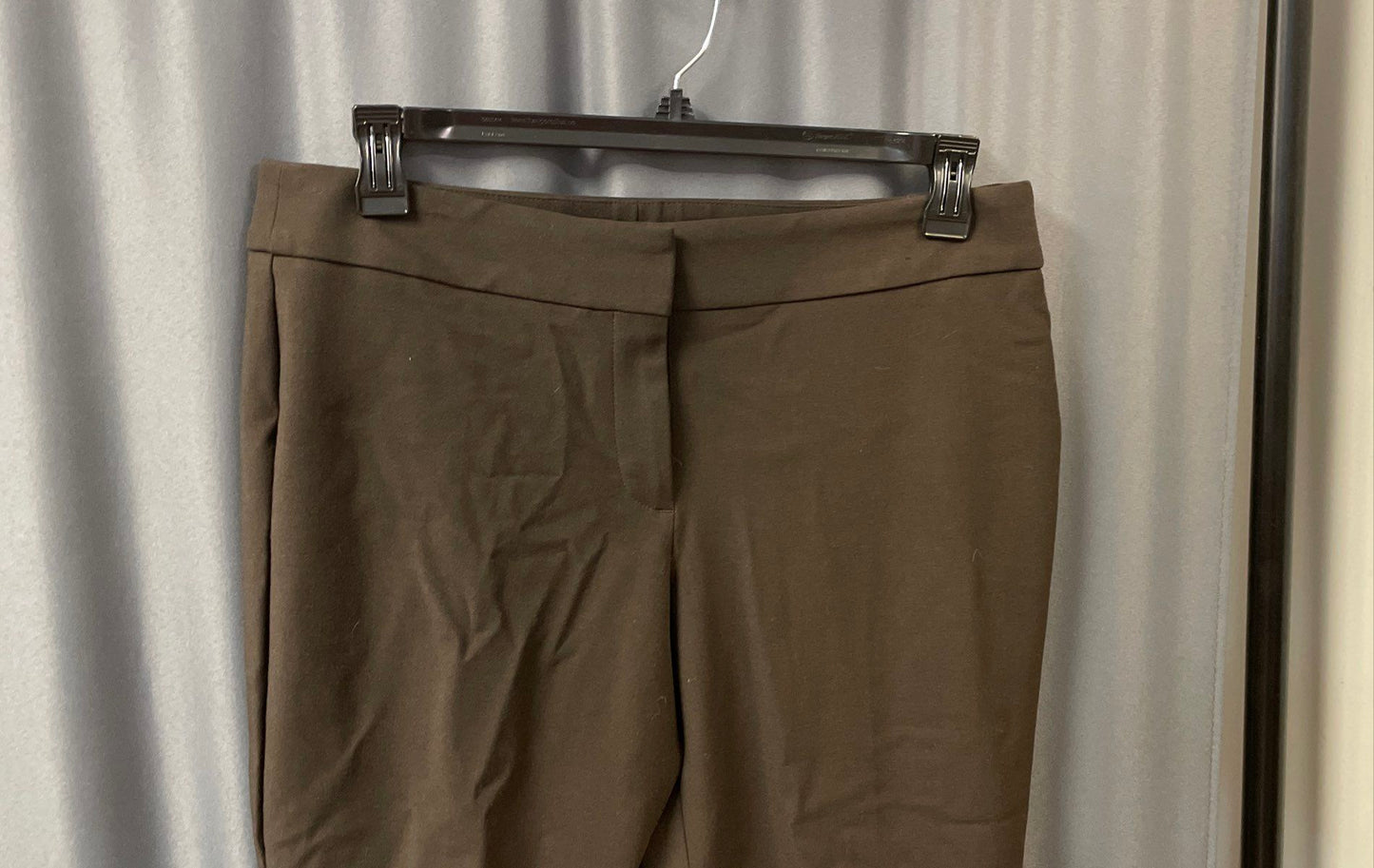 Talbots Women's Signature Brown Tapered Pants Stretch Blend Size 12P NWT