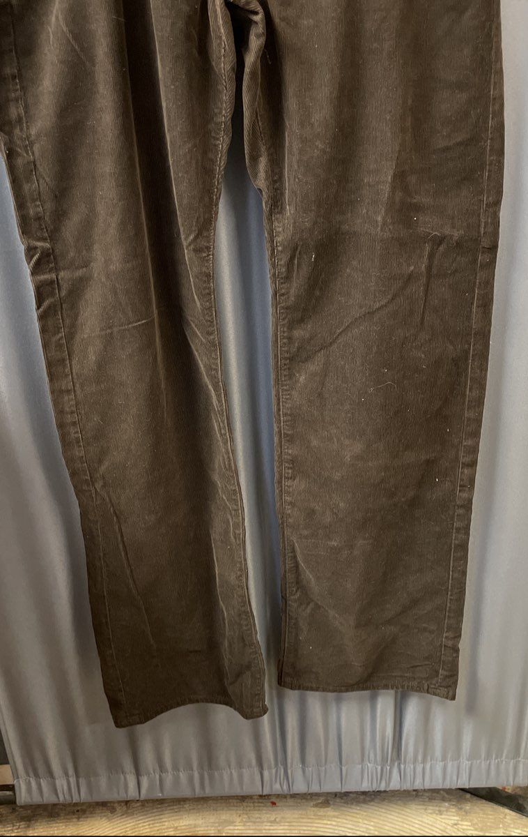 AG Adriano Goldschmied Men's The Protege Straight Leg Brown Corduroy Pants Sz 38