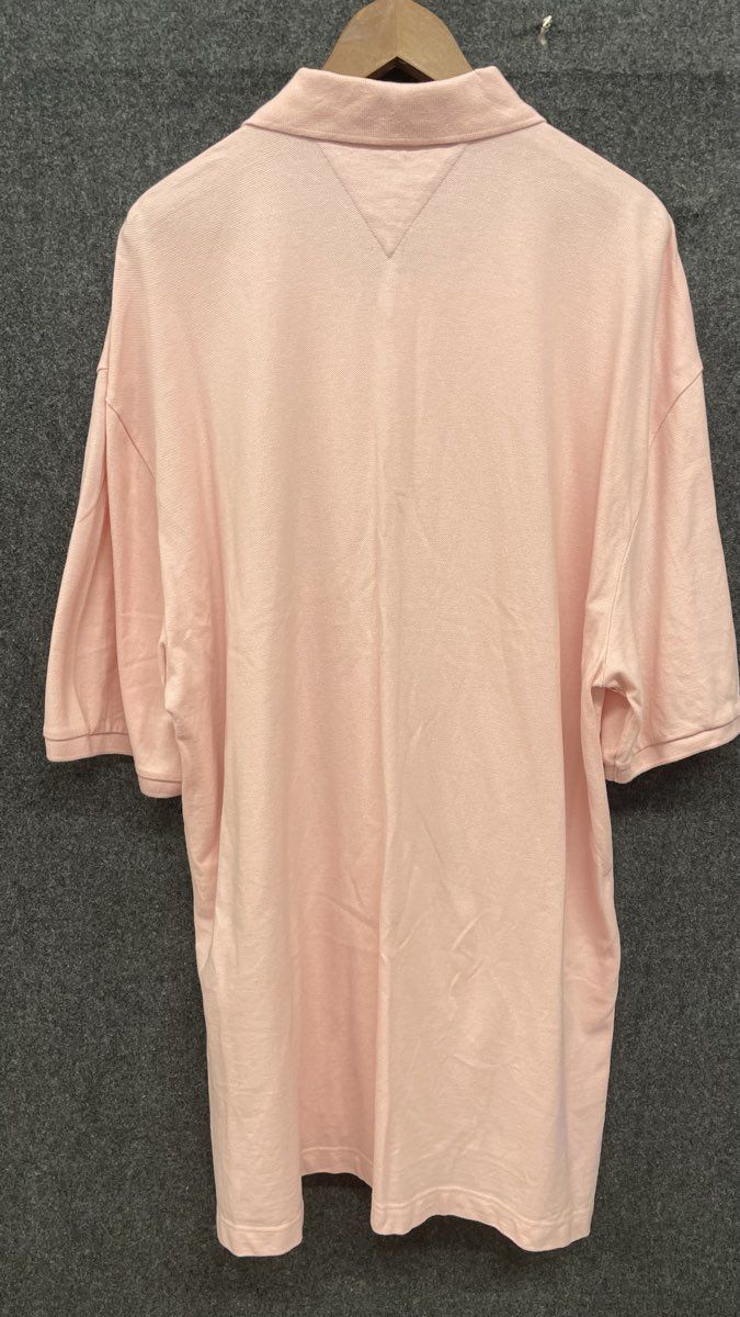 Tommy Hilfiger Men's Pink Classic Fit Pique Polo Shirt Short Sleeve Sz 3XL