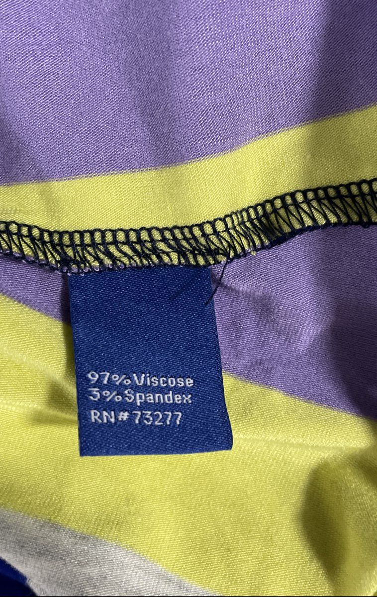 Apt. 9 Women's Crossover Dolman Midi Dress Striped V-Neck Multi-color Sz L NWT