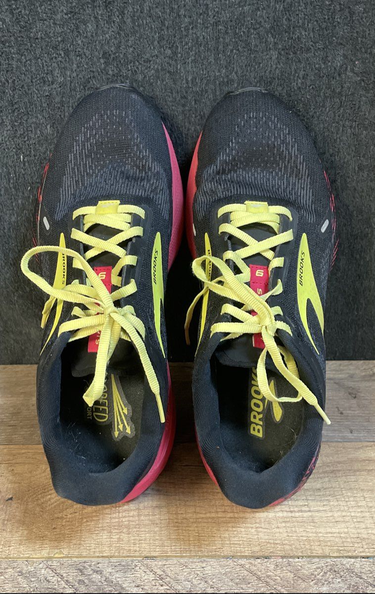 Brooks Launch GTS 9 Black Yellow Pink Men's Running Shoes Size 9