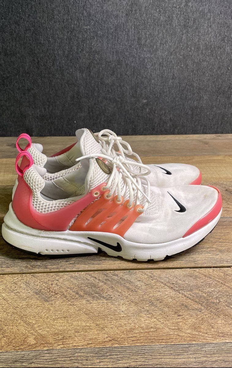 Nike Air Presto White Hyper Pink Orange Youth Sneakers Size 7Y