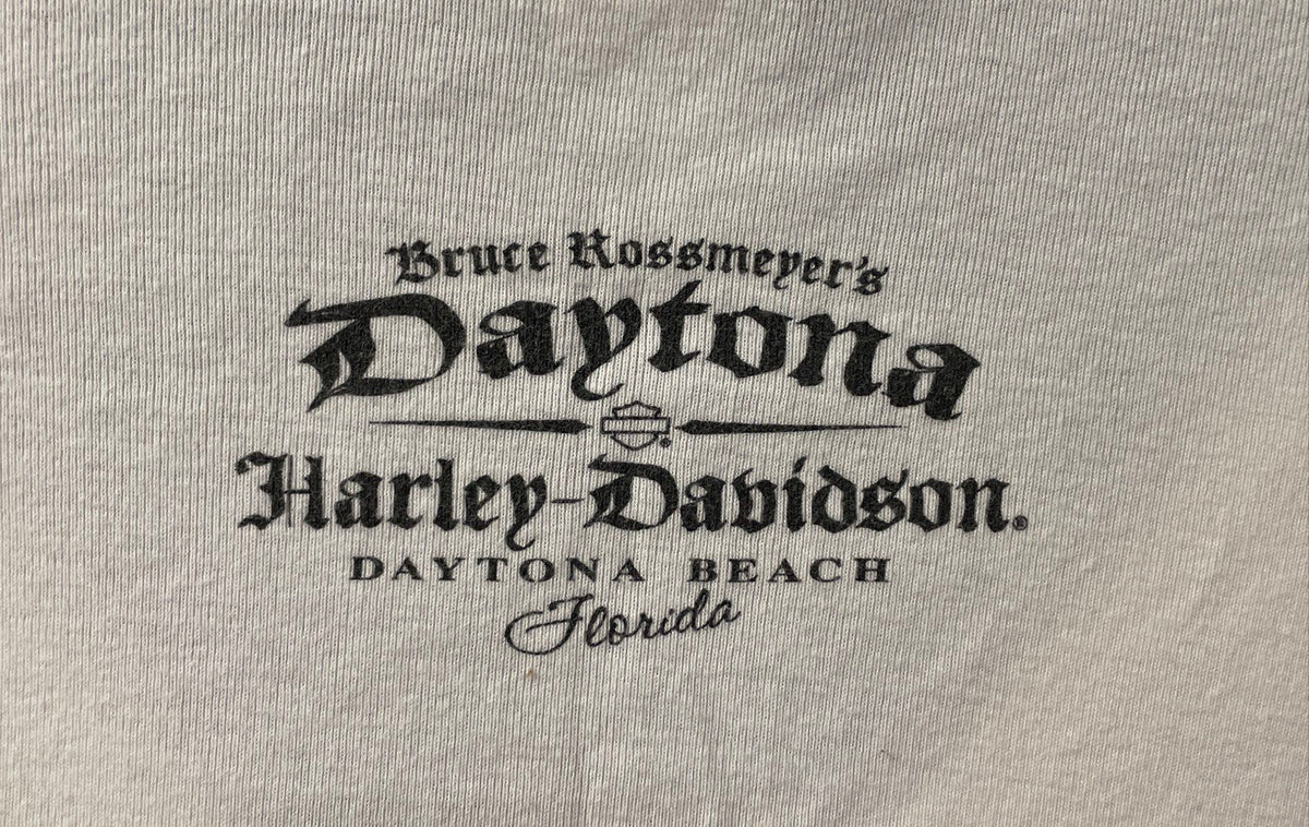 Vintage 2010 Harley-Davidson Daytona Beach Long Sleeve Studded T-Shirt Sz L