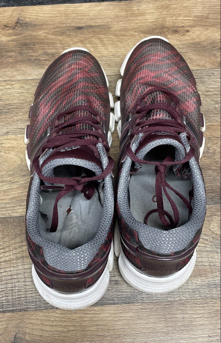 Adidas Climacool Chill Maroon Purple Tiger Print Running Shoes Men's Size 9