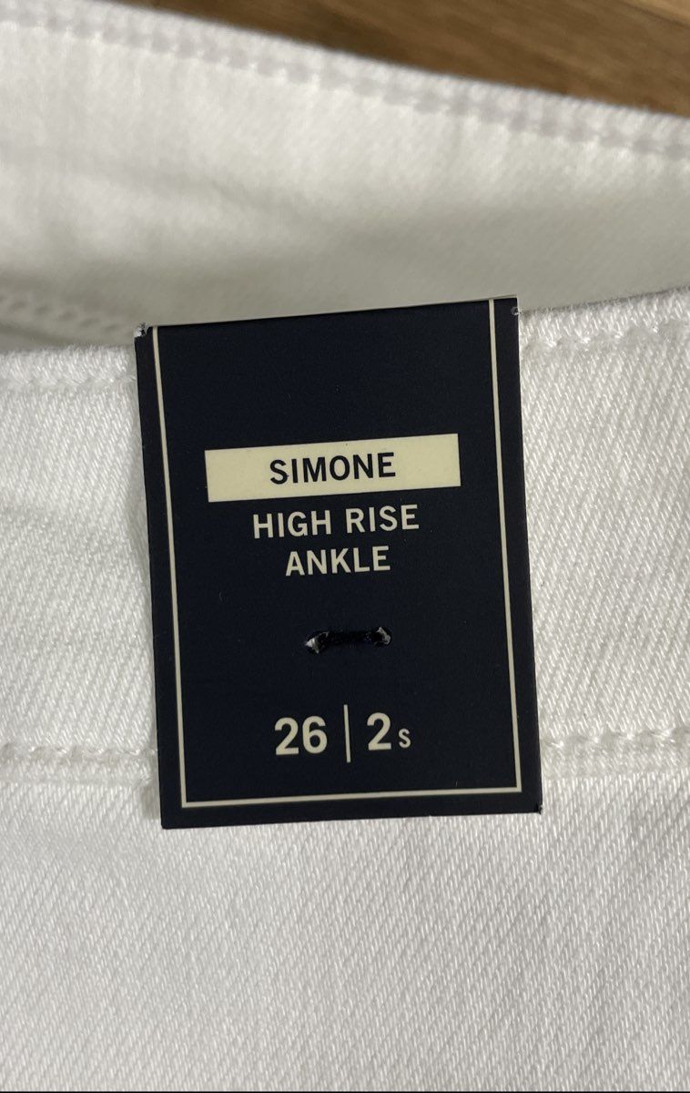 Abercrombie & Fitch Women's Simone High Rise Ankle White Pants Sz 26 2S NWT
