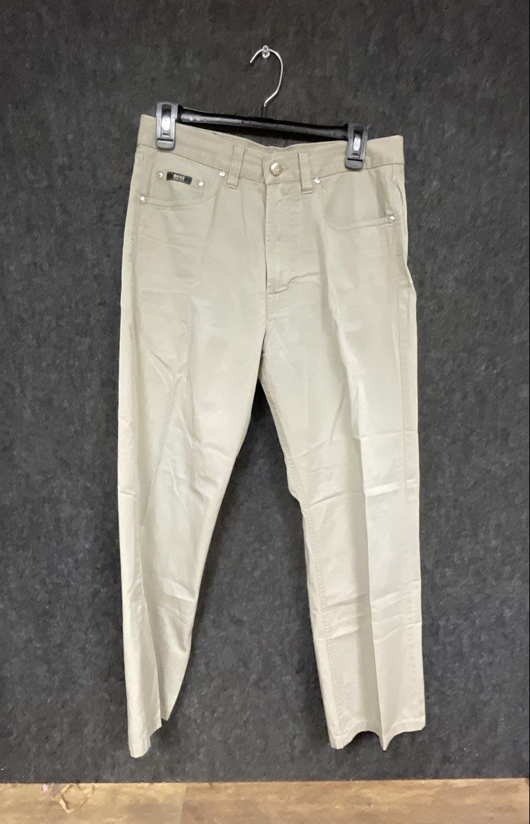 BOSS Hugo Boss Men's Beige Chino Pants Trousers Size 34x32