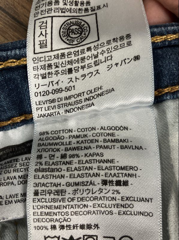 Levi's Men's 502 Regular Taper Blue Jeans Sz 44x29