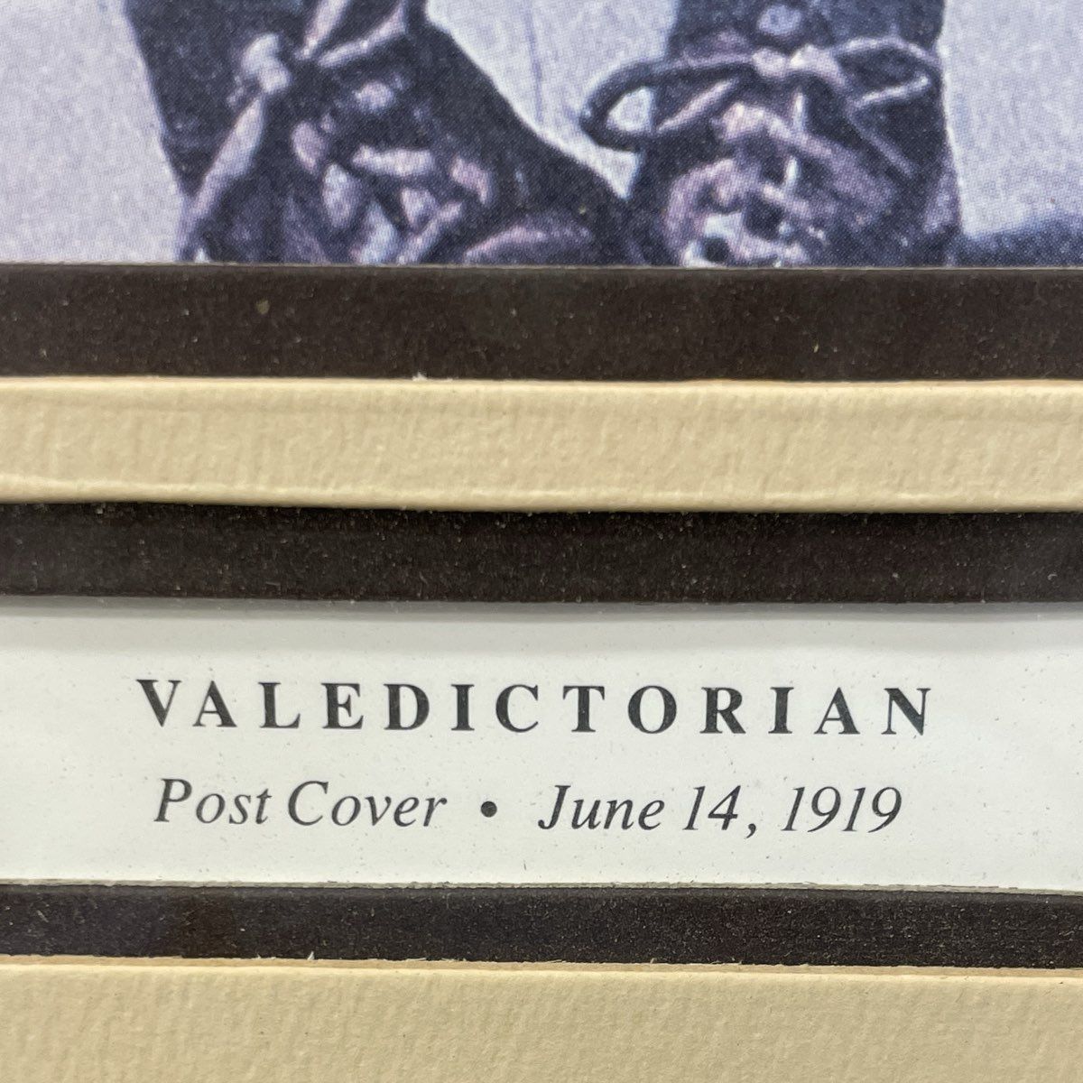 2 Norman Rockwell Post Cover Prints Valedictorian Miami Bound Signed Framed Art