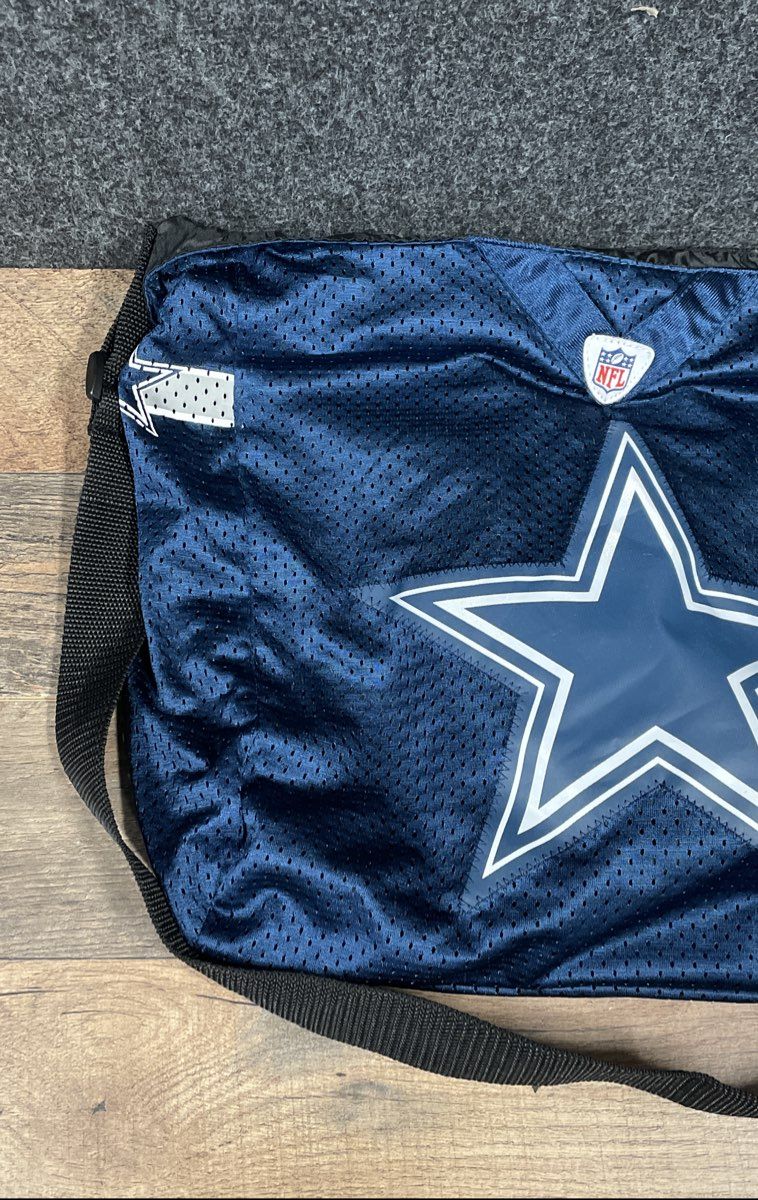 NFL Dallas Cowboys Little Earth Pro-FAN-ity Navy Jersey Mesh Messenger Bag