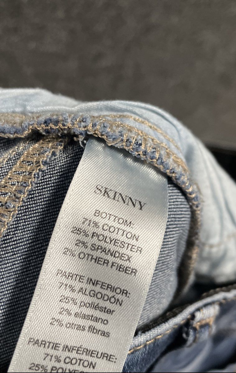 White House Black Market Women's Blue Skinny Jeans Medium Wash Stretch Sz 6R