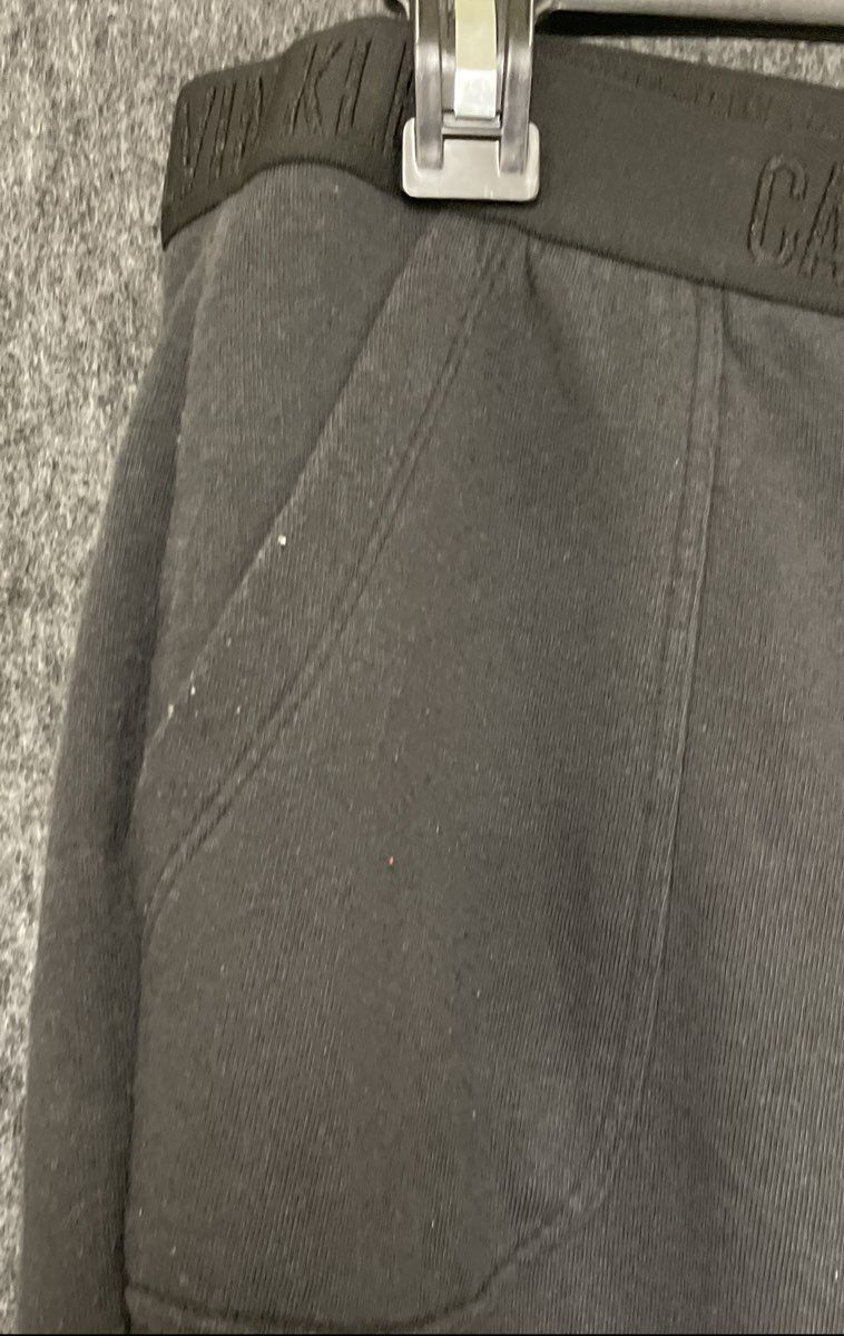 Calvin Klein Women's Black Logo Waistband Sleep Lounge Jogger Pants Size Large
