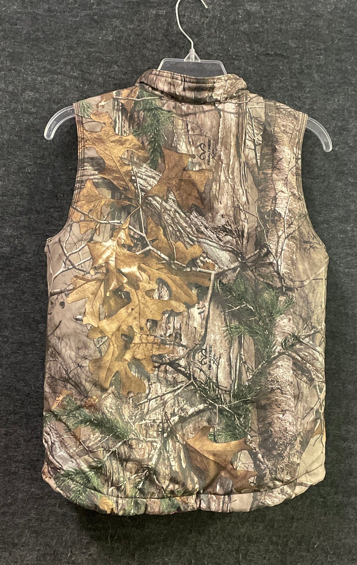 Carhartt Girls Realtree Xtra Camo Pink Insulated Padded Vest Sz L 14