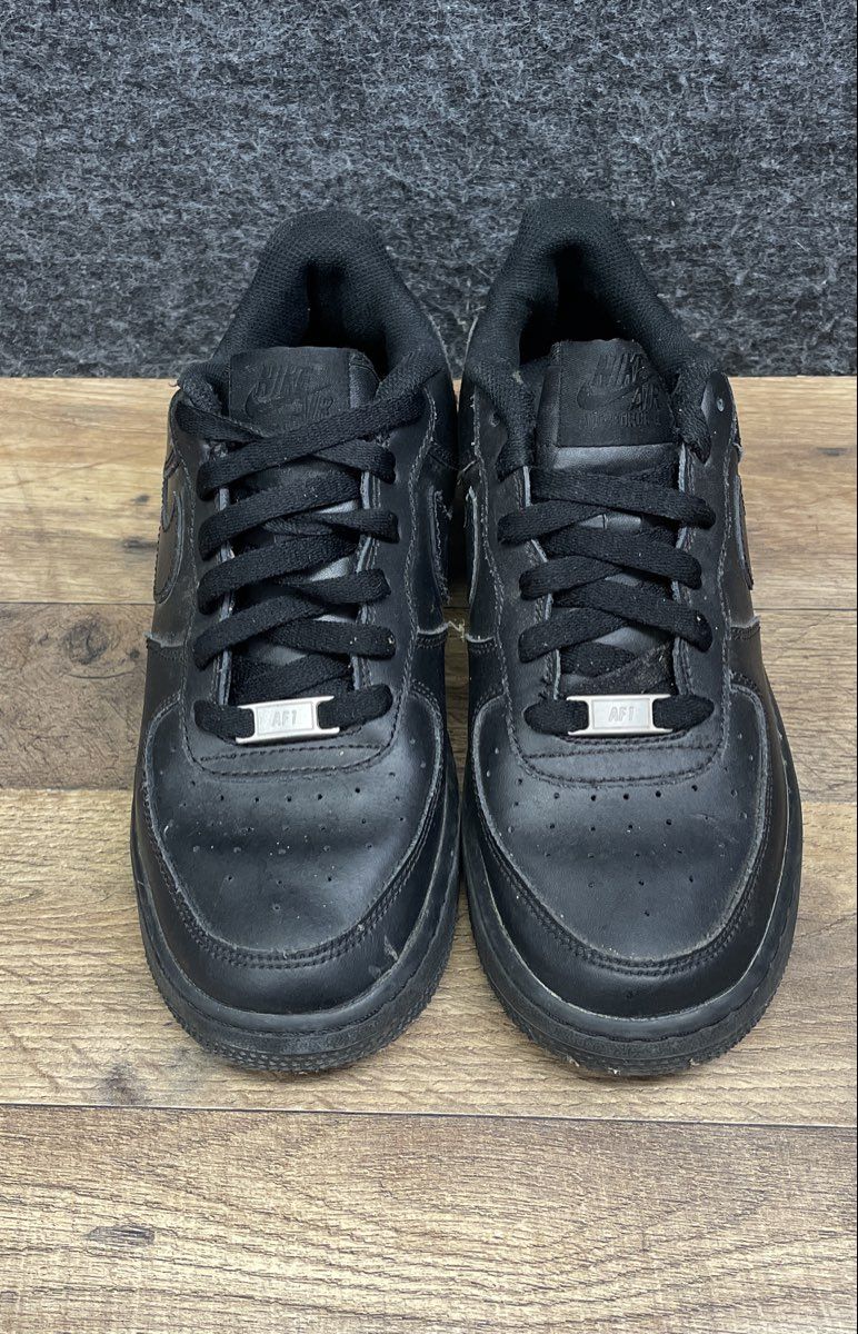 Nike Air Force 1 Low Triple Black GS Sneakers Size 7Y DH2920-001