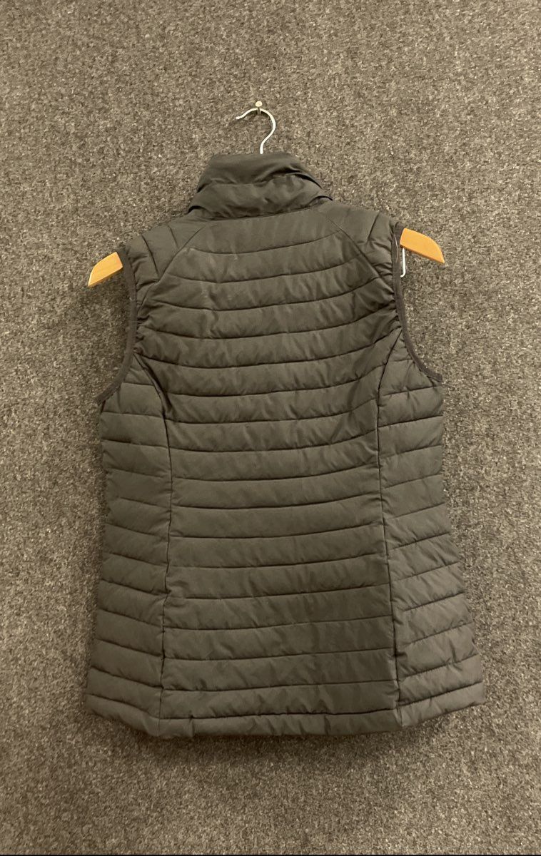 Columbia Women's Black Omni-Heat Puffer Vest Quilted Full Zip Mock Neck Sz S