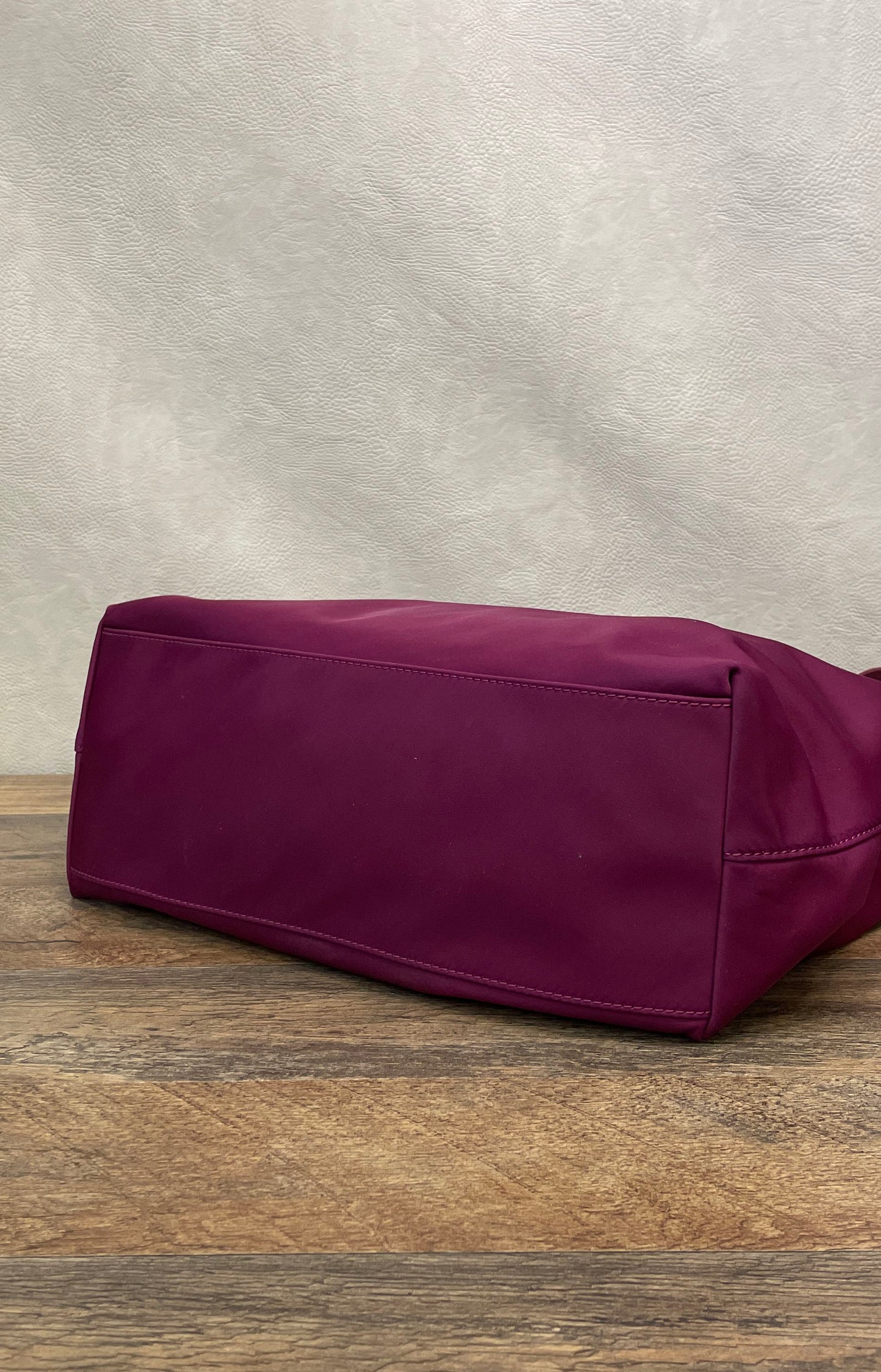Kate Spade New York Purple Nylon Large Tote Shoulder Bag Gold Hardware