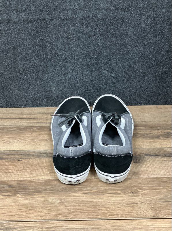 Vans Old Skool Black Grey White Low Top Skate Shoes Men's Size 13