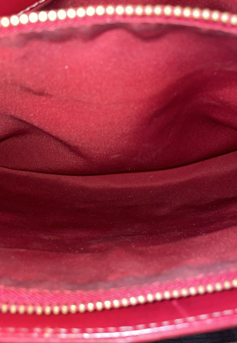 J. Crew Red Leather Structured Tote Bag Brass Hardware