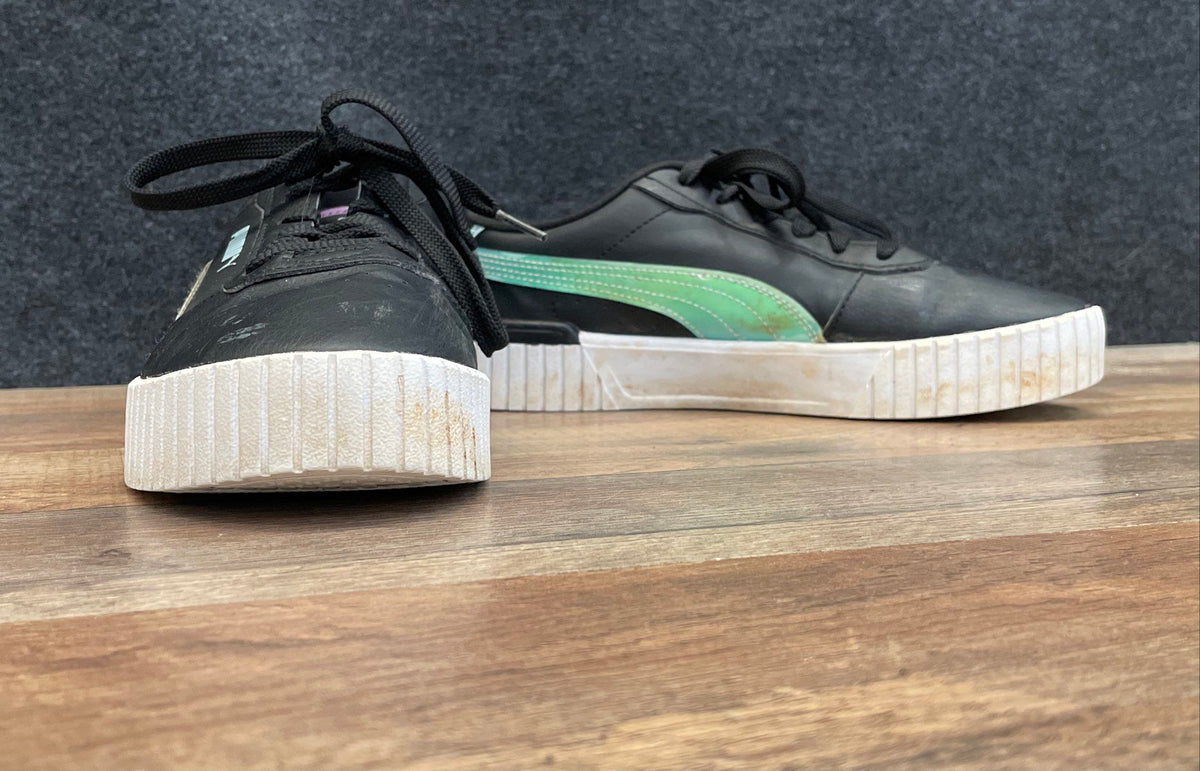Puma Cali Star Black Iridescent Low Top Sneakers Size 6.5
