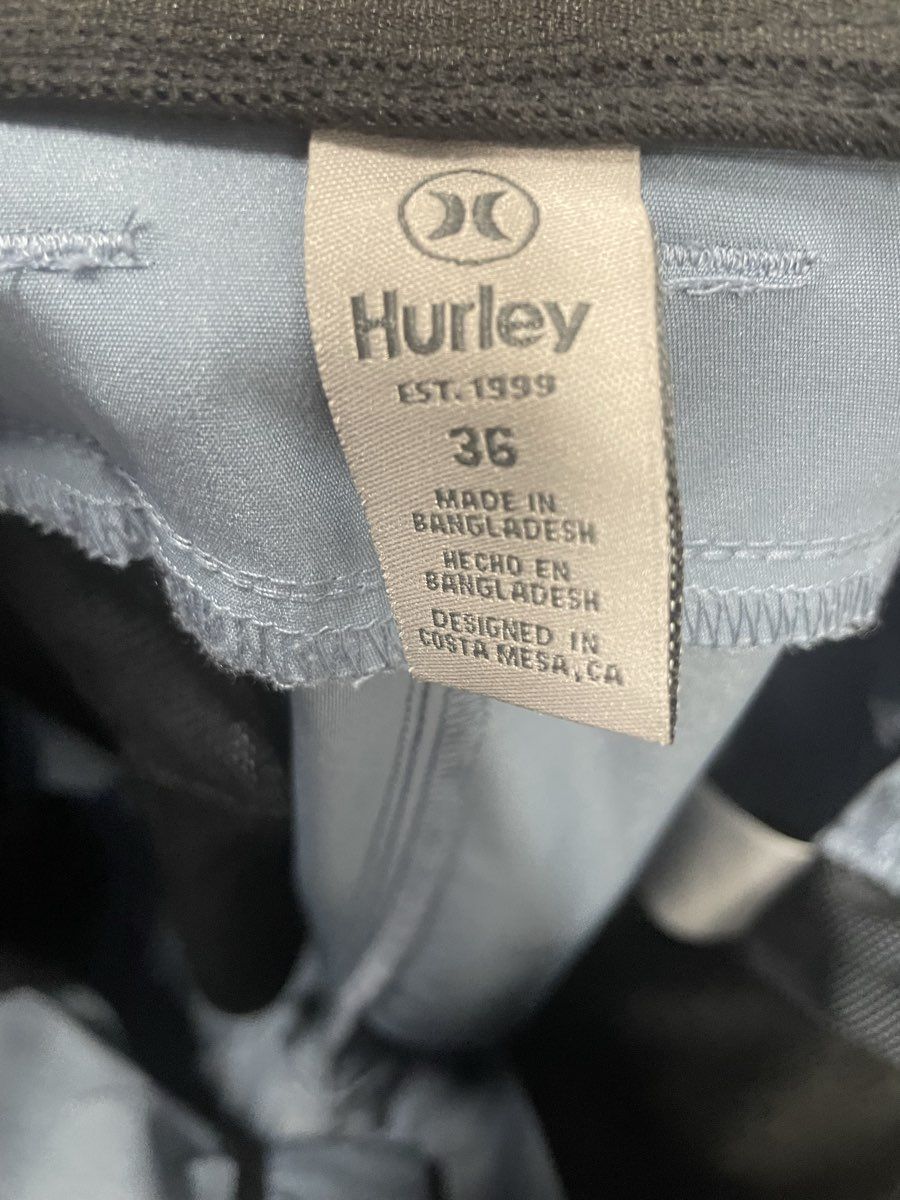 Hurley Men's Light Blue Performance Chino Straight Leg Pants Size 36