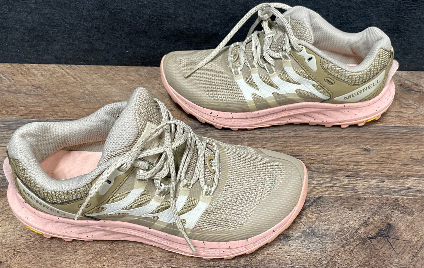 Merrell Antora 3 J068206 Tan Peach Women's Trail Running Sneakers Size 7