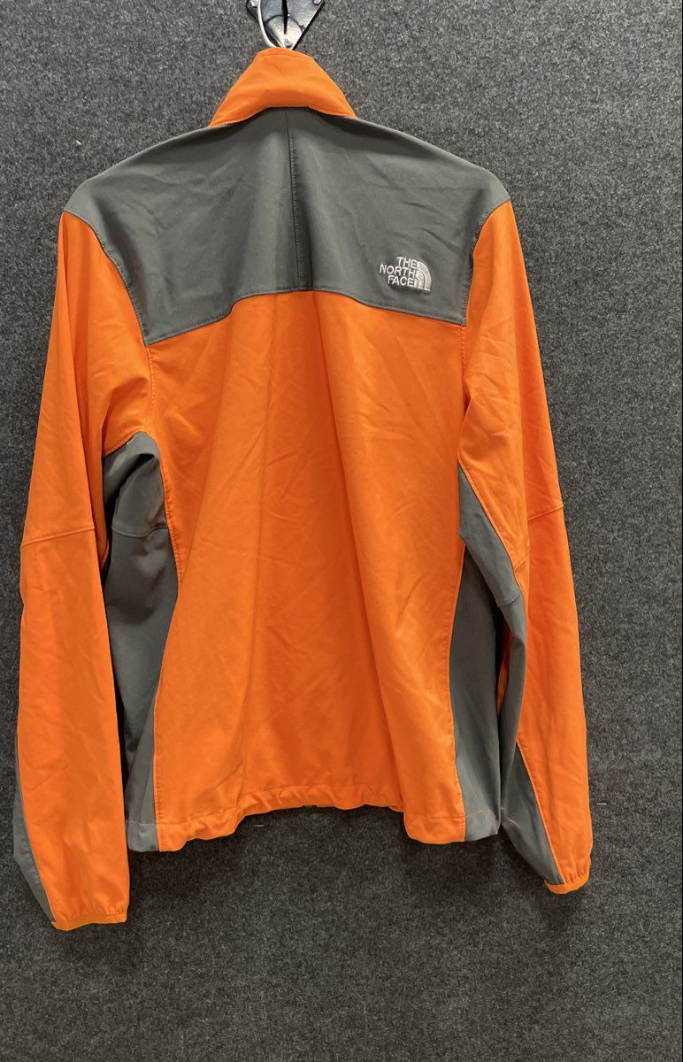 The North Face Men's Apex Bionic Softshell Jacket Orange Gray Full Zip Sz M
