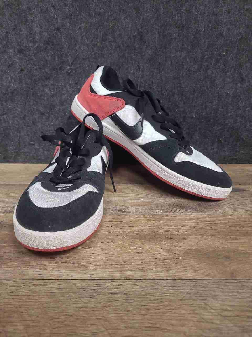Nike SB Alleyoop White Black University Red Men's Skate Shoes Size 12