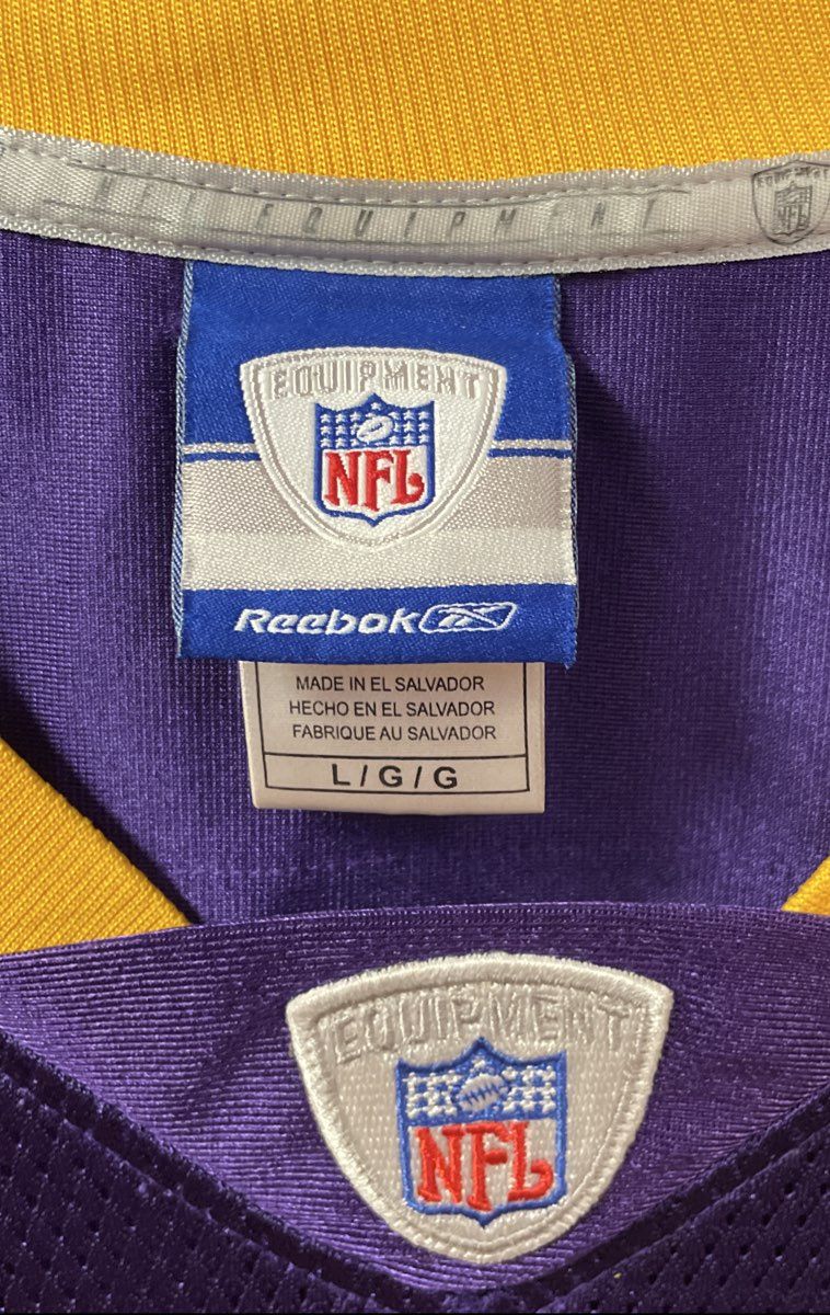 Vintage 2000s Reebok Minnesota Vikings Brad Johnson 14 Jersey Sz L