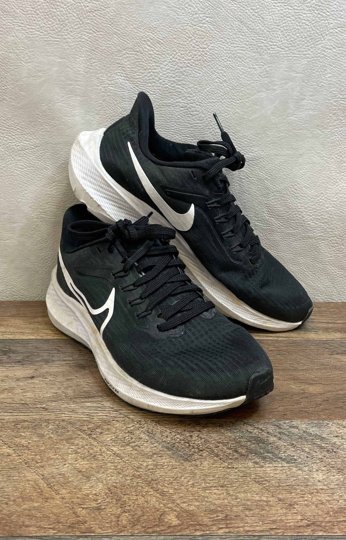 Nike Air Zoom Pegasus 38 Black White Women's Running Shoes Size 6.5