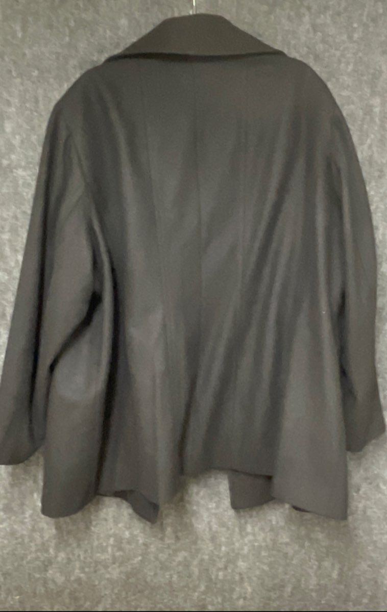 London Fog Women's Black Wool Blend Peacoat Button Front Jacket Sz 3X