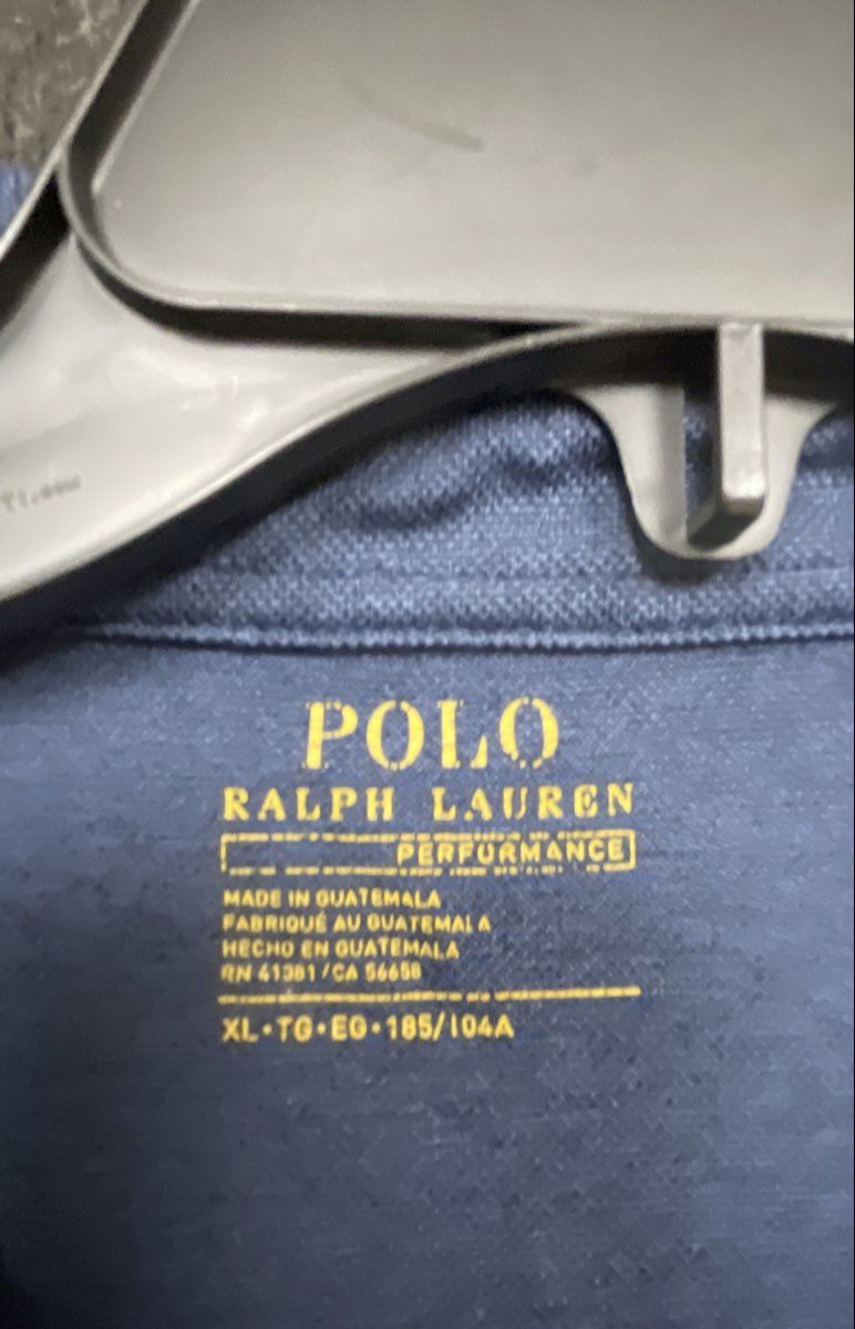 Polo Ralph Lauren Men's Blue Performance Short Sleeve Polo Shirt Sz XL