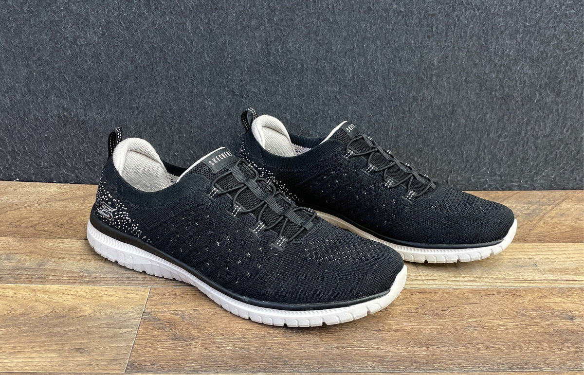 Skechers Bobs Sport B Flex Visionary Quest Black Women's Sneakers Size 10