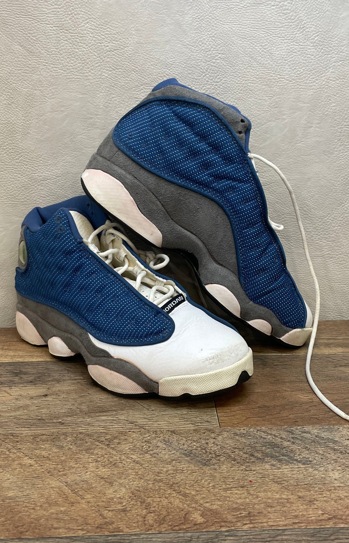 Nike Air Jordan 13 Retro Flint 2010 French Blue Grey White Size 6.5Y