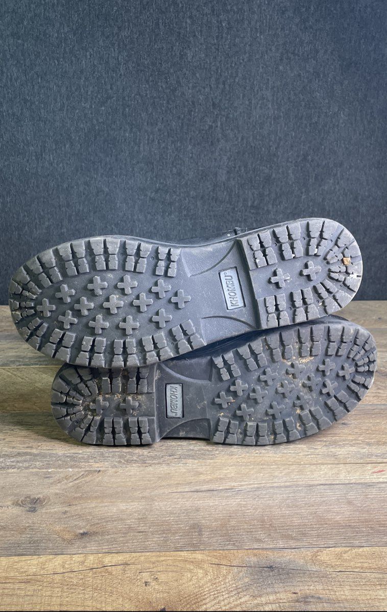 Khombu Black Insulated Pull-On Winter Snow Boots Men's Size 12