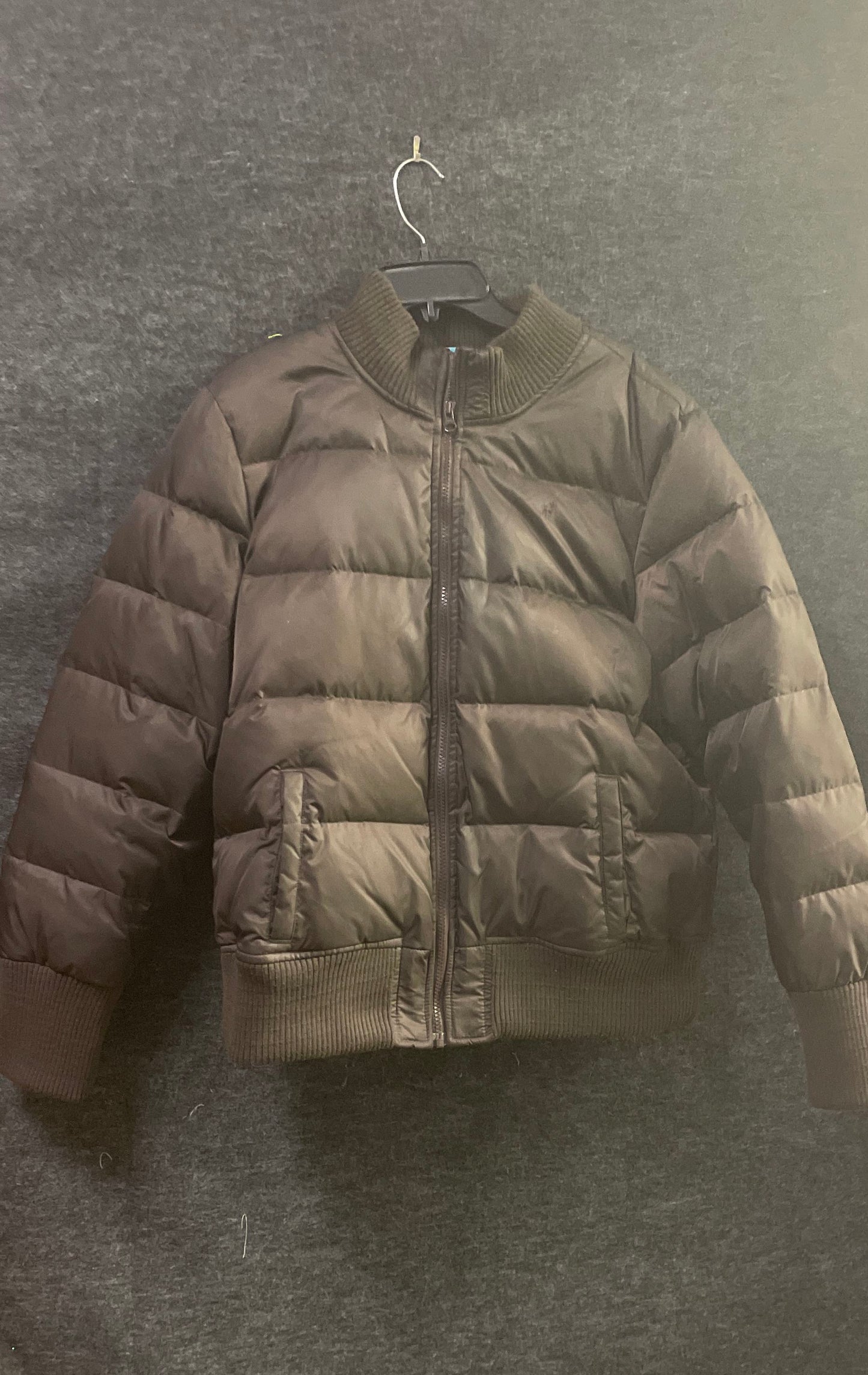Vintage Y2K Old Navy Men's Brown Frost Free Quilted Puffer Jacket Sz XXL