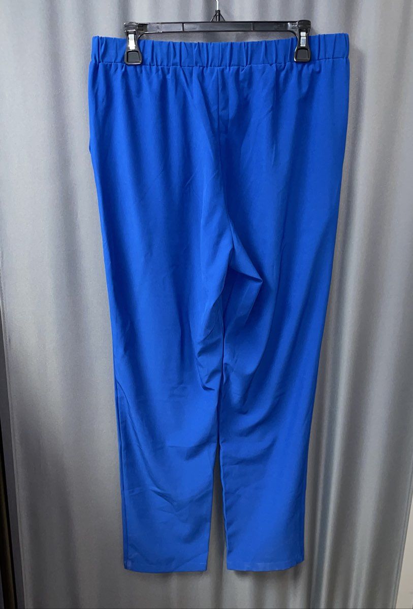 Disney G by Giuliana Women's Alice Looking Glass Blue Pants Set Outfit Sz L