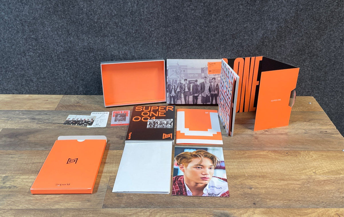 SuperM Super One 1st Album Lot 2 Versions Orange Super Green One K-Pop CD Set
