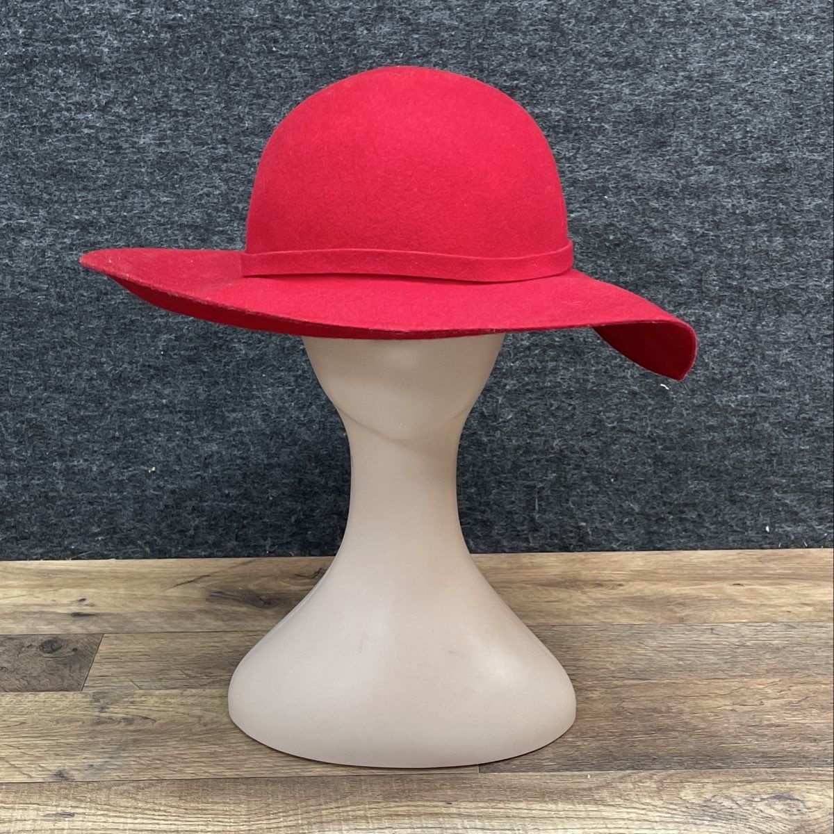 Scala Women's Red 100% Wool Wide Brim Floppy Dress Hat One Size