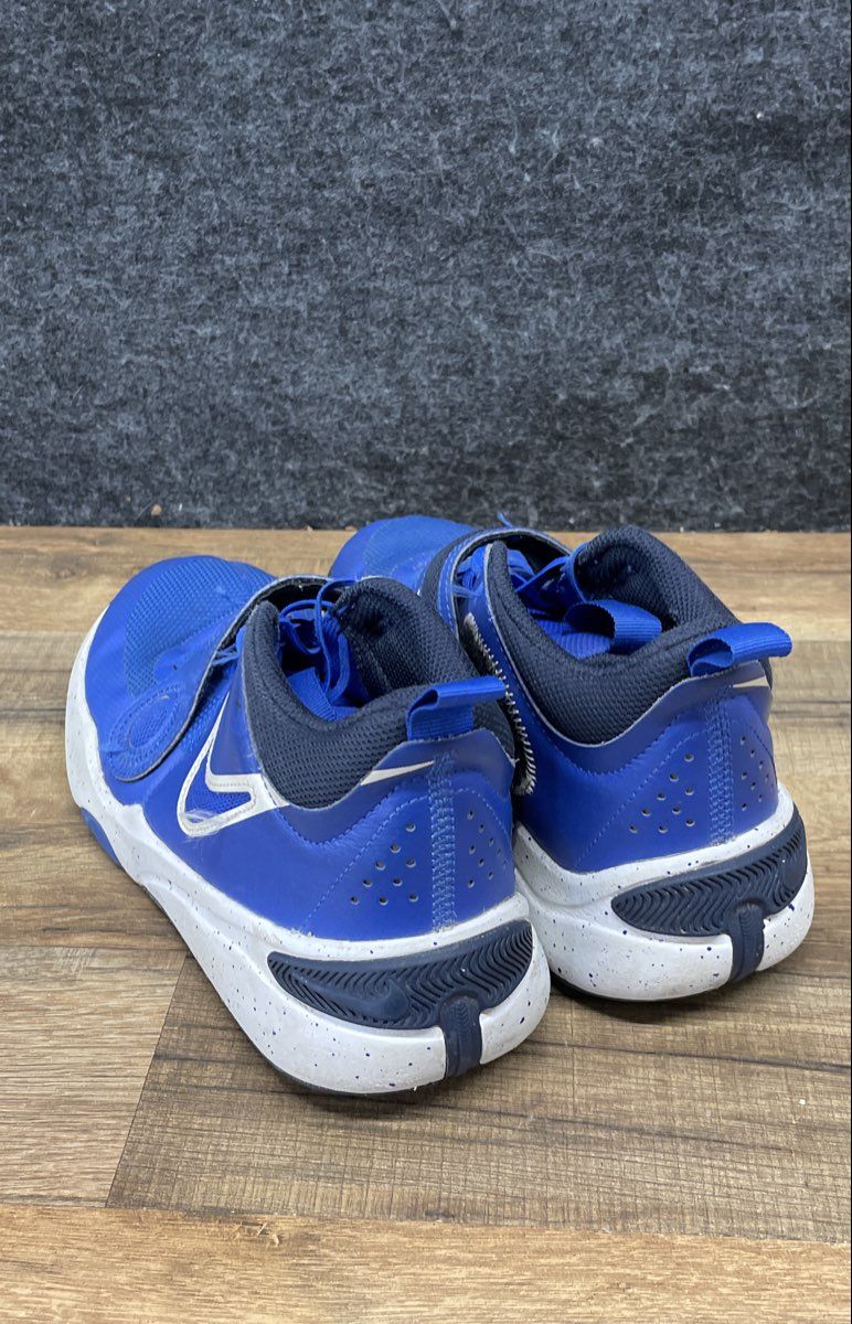 Nike Team Hustle D11 Game Royal Black White Youth Basketball Shoes Size 6Y