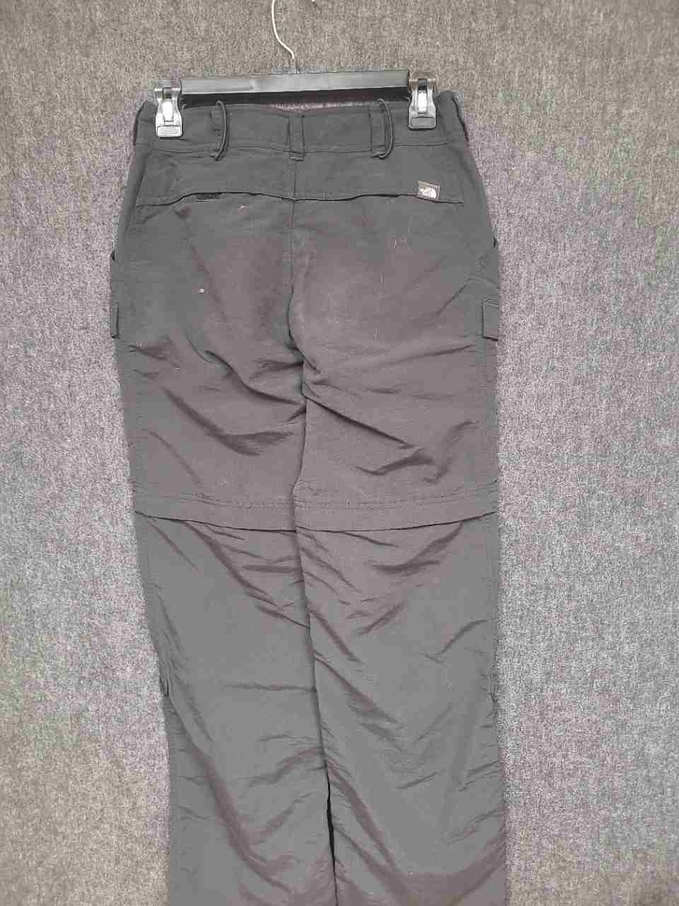 The North Face Women's Gray Convertible Hiking Cargo Zip Off Pants Size 0