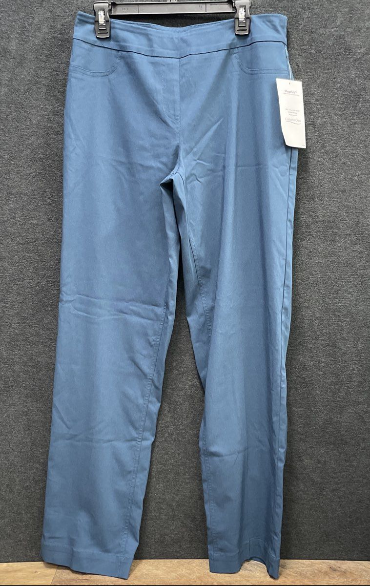 Coldwater Creek Women's Blue ShapeMe Stretch Pull On Pants NWT Sz 12T