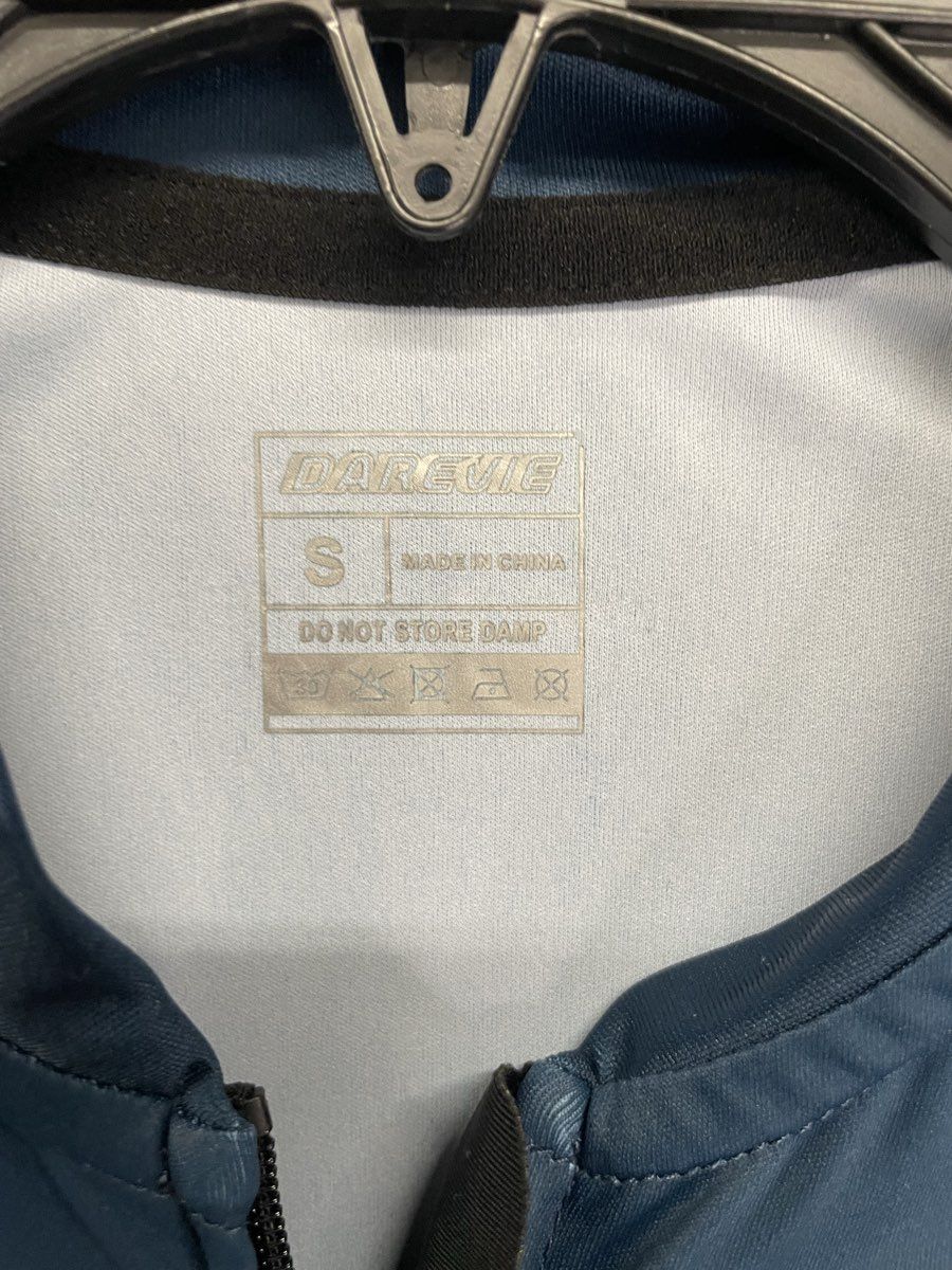 Darevie Men's DVJ180 Cycling Jersey Blue Short Sleeve Full Zip Sz S