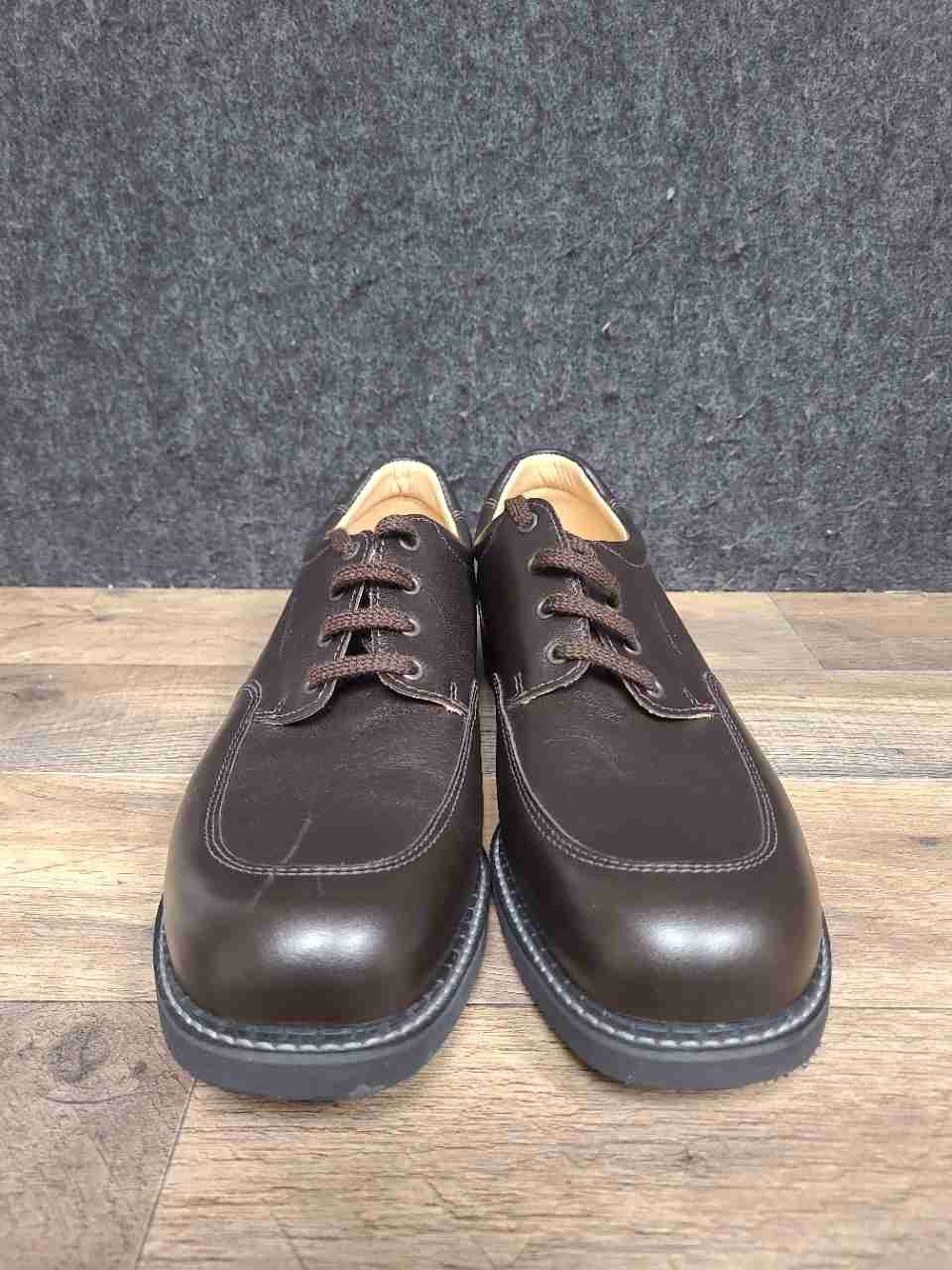Kandahar Men's Dark Brown Leather Moc Toe Derby Dress Shoes Size 10