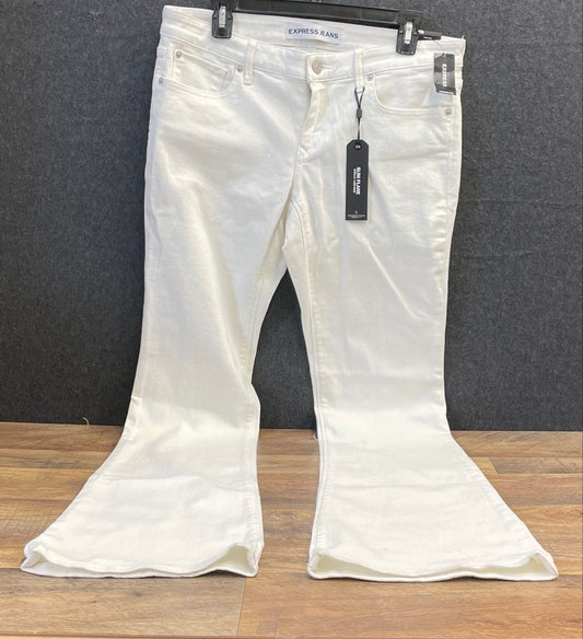 Express Women's Stella Slim Flare Low Rise Jeans White NWT Size 10R