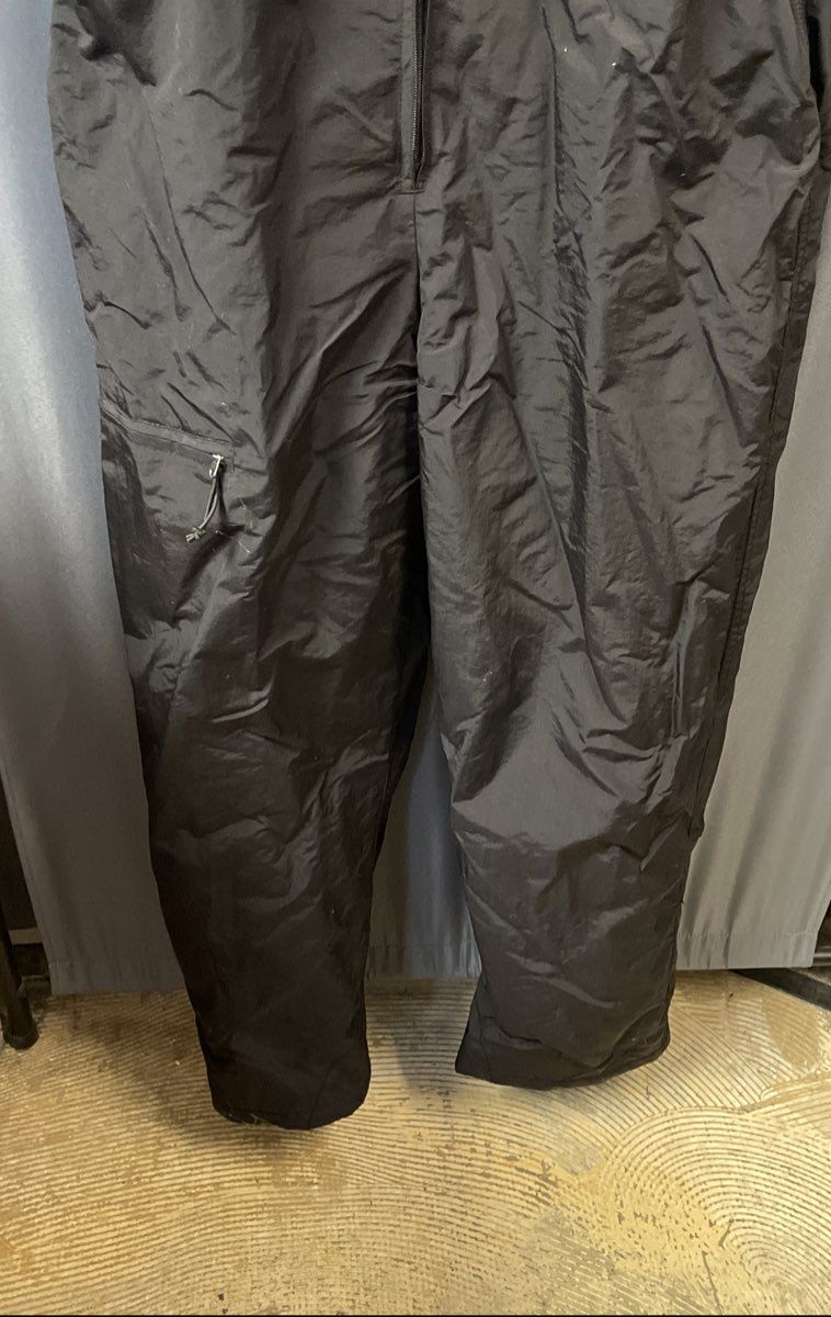 White Sierra Black Insulated Ski Snow Bib Overall Pants Sz L