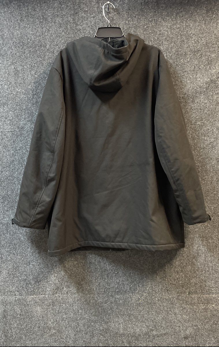 Champion Men's Black Sherpa Lined Hooded Full Zip Jacket Parka Sz XL