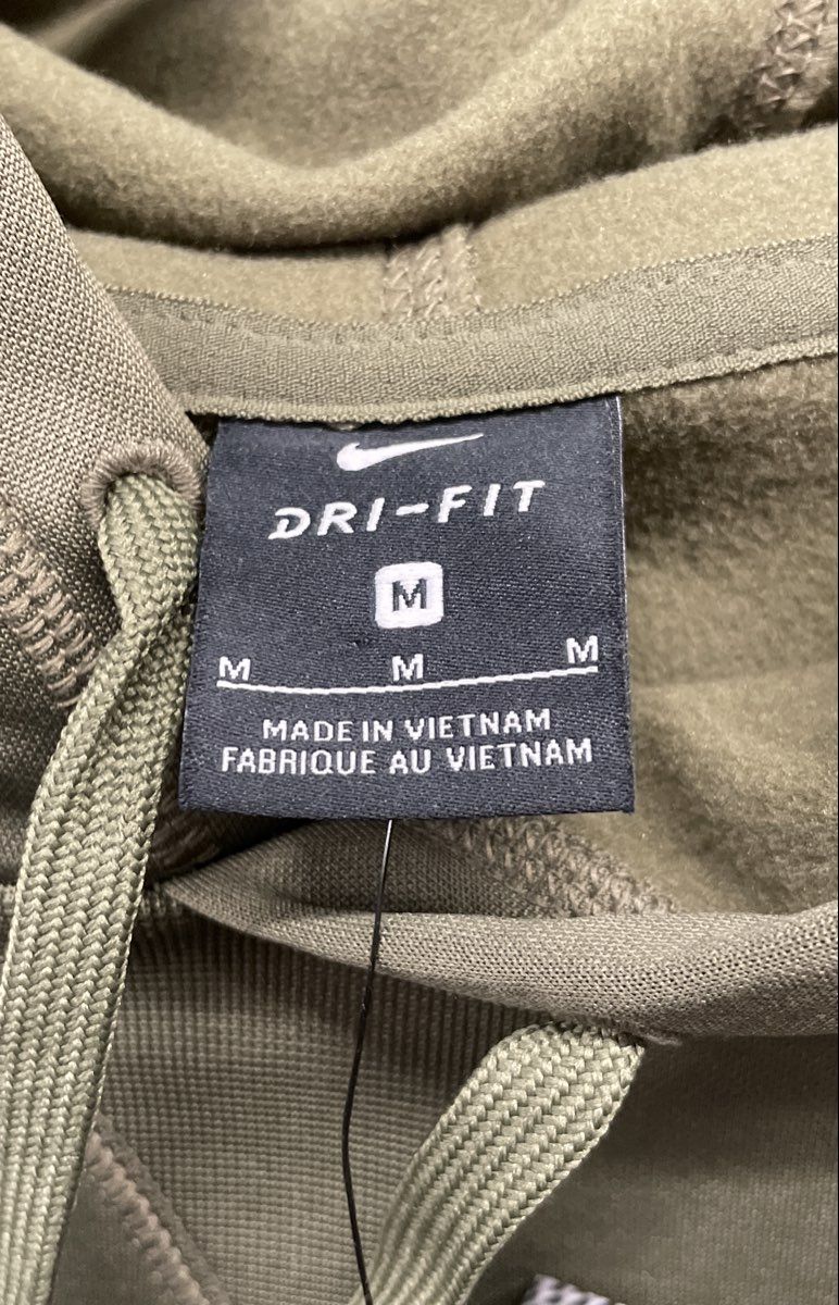 Nike Men's Therma Dri-FIT Training Pullover Hoodie Olive Green Sz M NWT