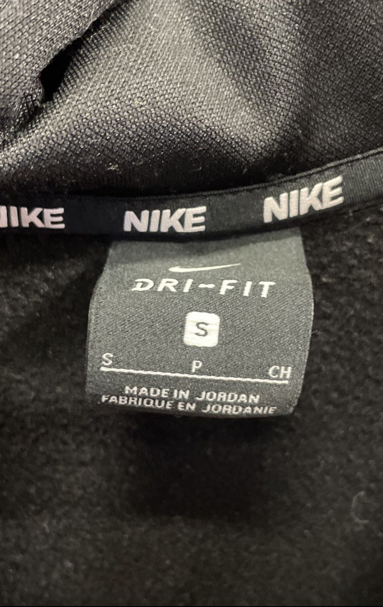 Nike Men's Black Dri-Fit Pullover Hoodie Swoosh Graphic Sz S